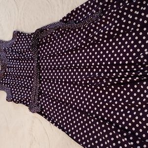 Women's Perceptions New York Purple Polka dot dress size Large